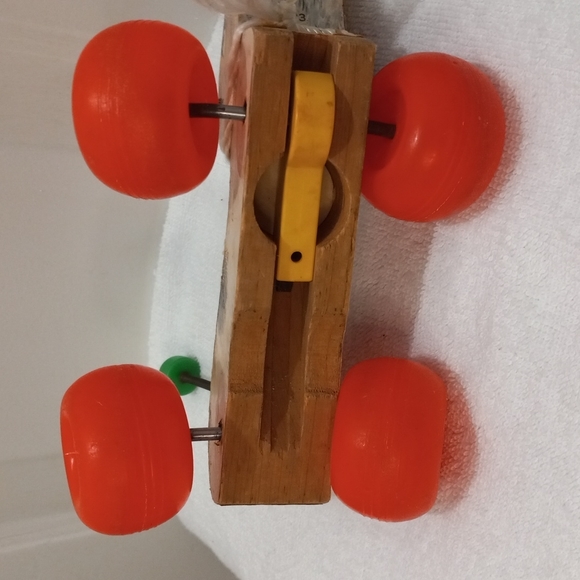 Fisher Price Vintage 1968 Little SnoopyDog Pull Toy W/Shoe wood#693 - Picture 5 of 7